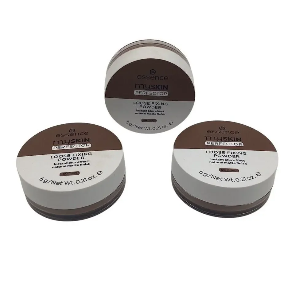 Essence My Skin Perfector Loose Fixing Powder 50 Deep Matte Finish 6g pack‎ 3